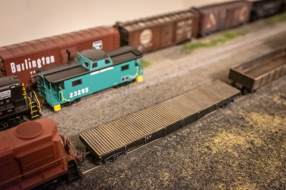 The painted 3D print from above