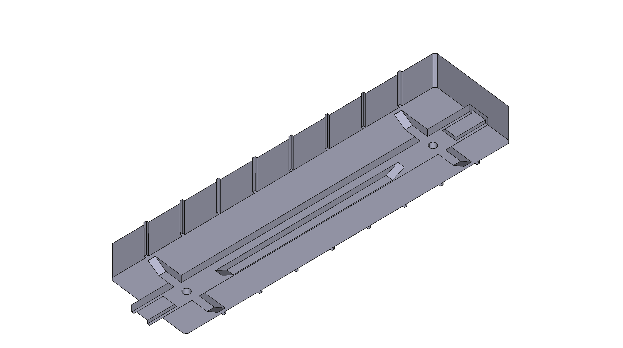 HO scale CAD model of a gondola (below)